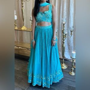 Blue lehenga